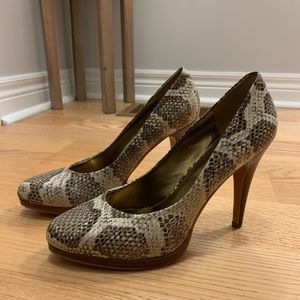 Animal Print Round Toe High Heels